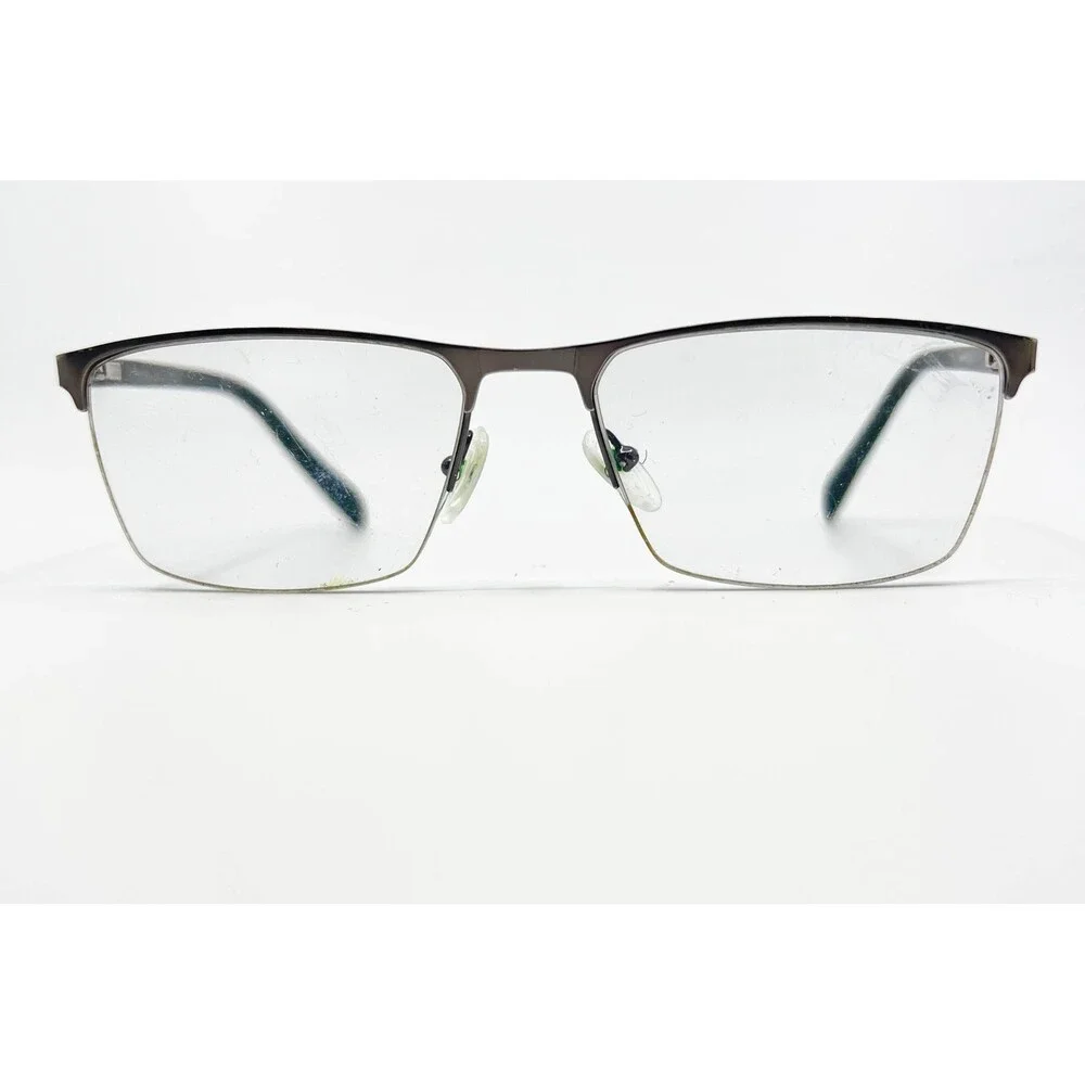 Mark + James Eyeglasses Men Brown Semi Rimless Rectangular 58-18-150